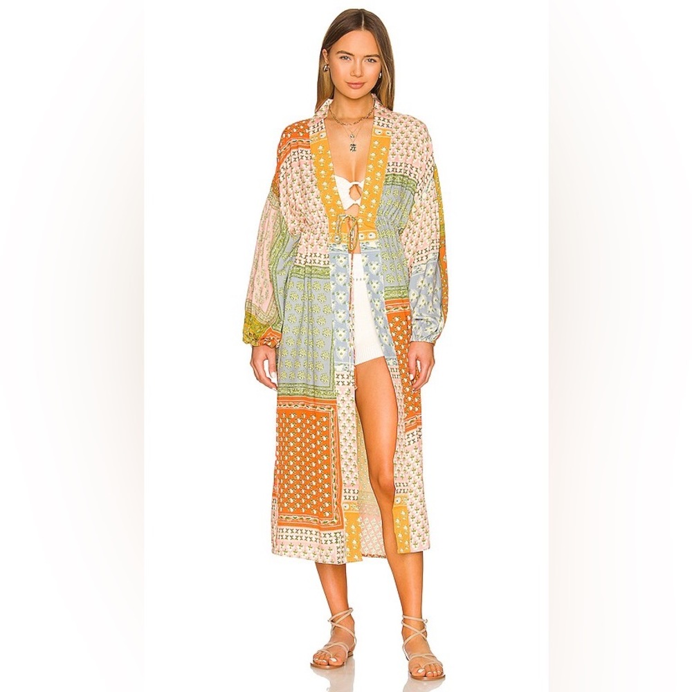 Jen’s Pirate Booty Free People *Manon* patchwork kimono boho duster dress XS/S
